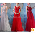 Grey Red Hot Sale Long Sleeveless High Quality OEM Service Bridesmaid Dress